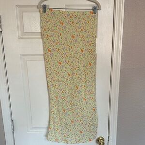Floral maxi skirt